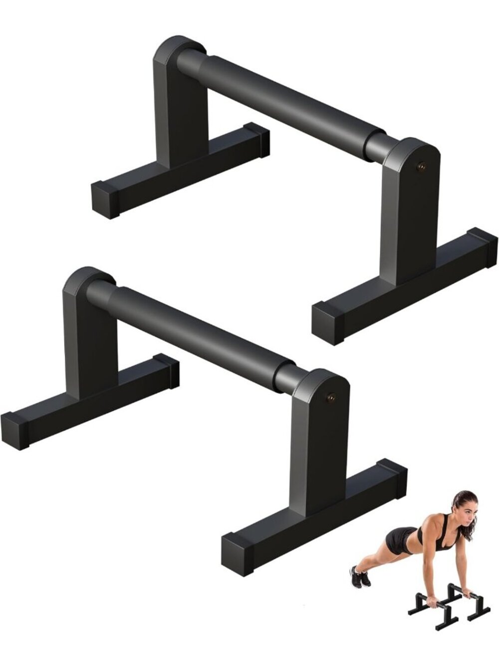 Heavy Duty Push Up Bars with Non-Slip Grips for Calisthenics & Strength Training